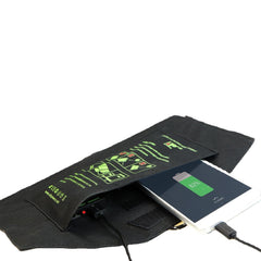 Solar panel 5V21W Portable Phone Charger Solar Charger Dual USB Output Mobile Solar Battery Charger for iPhone Samsung