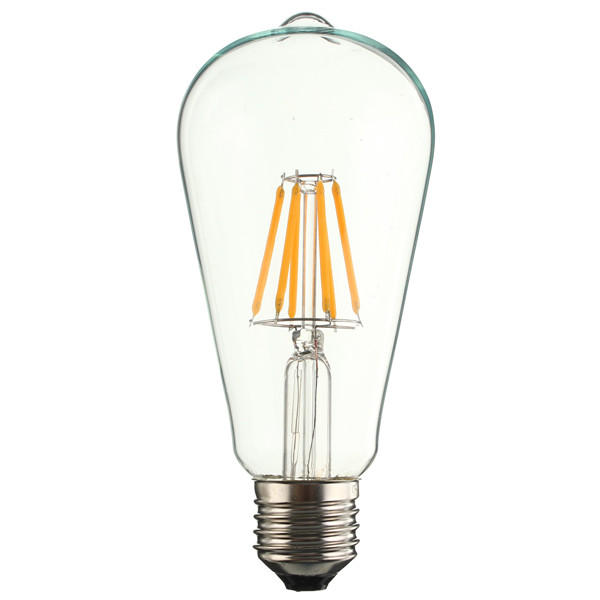 E27 6W COB Filament Energy Saving Incandescent Bulb Retro Edison Light Bulb AC 220V