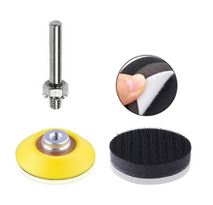 133pcs 2 Inch Sandpaper Pads Set 60/80/100/120/240 Grit Sander Disc Abrasive with Sticky Disk Cushion Pad Fit Polishing Tools