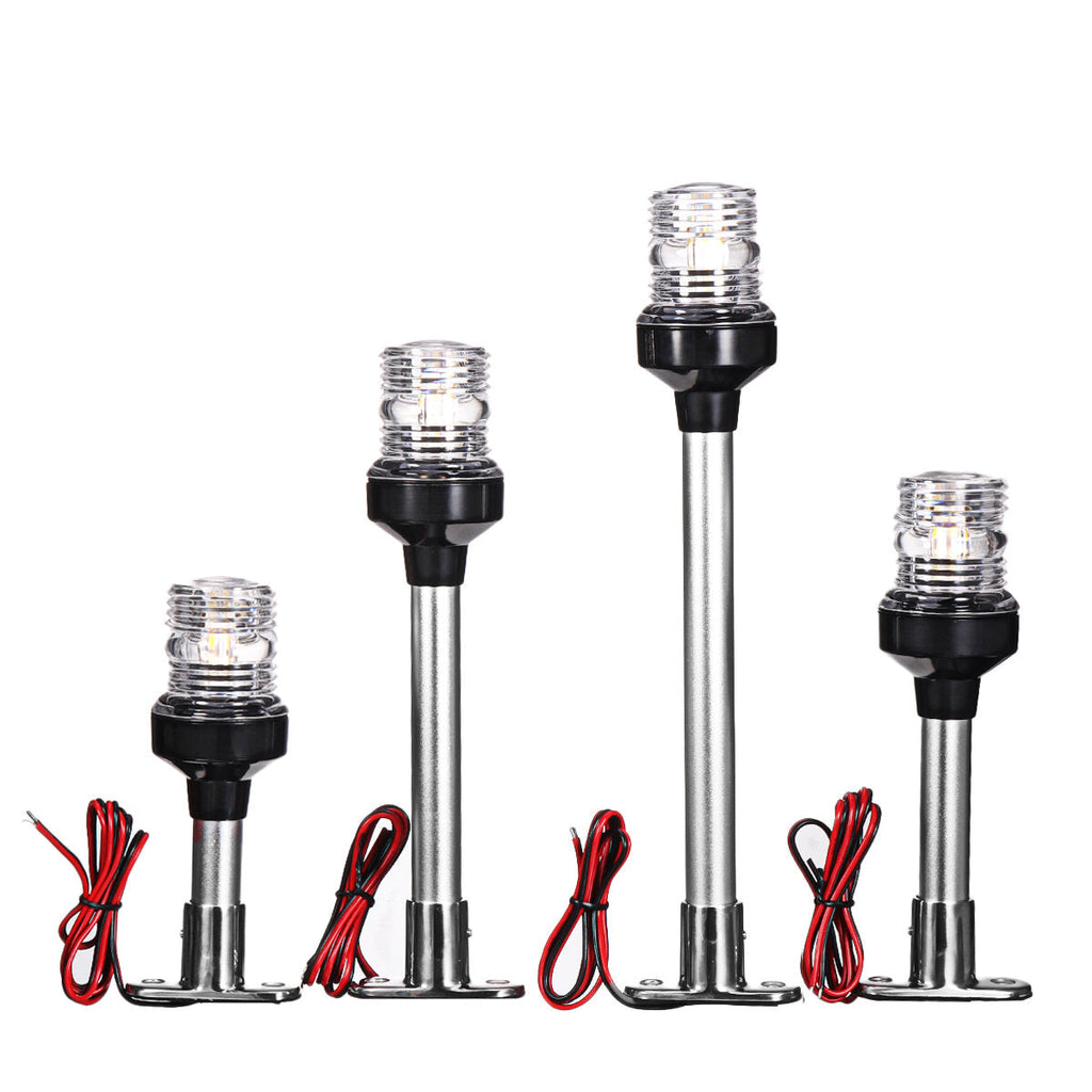6/8/10/12" 12V-24V LED Navigation Anchor Light Marine Boat Pontoon 360 All Around