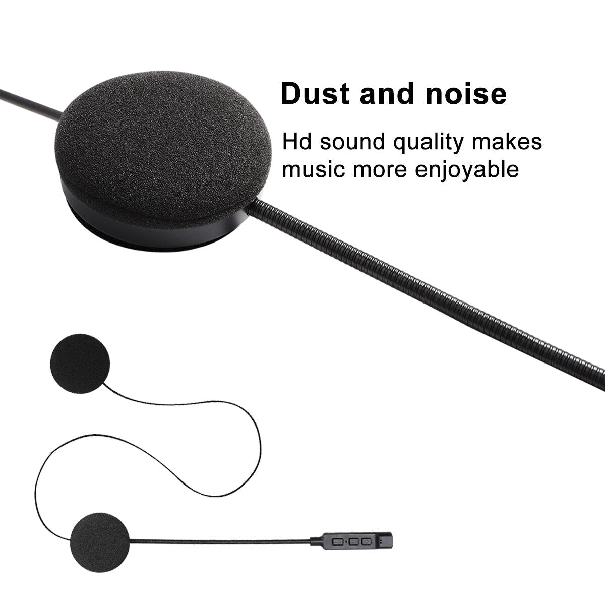 wireless motorcycle helmet headset Bluetooth 5.1 headphone motor earphone with microphone music call control