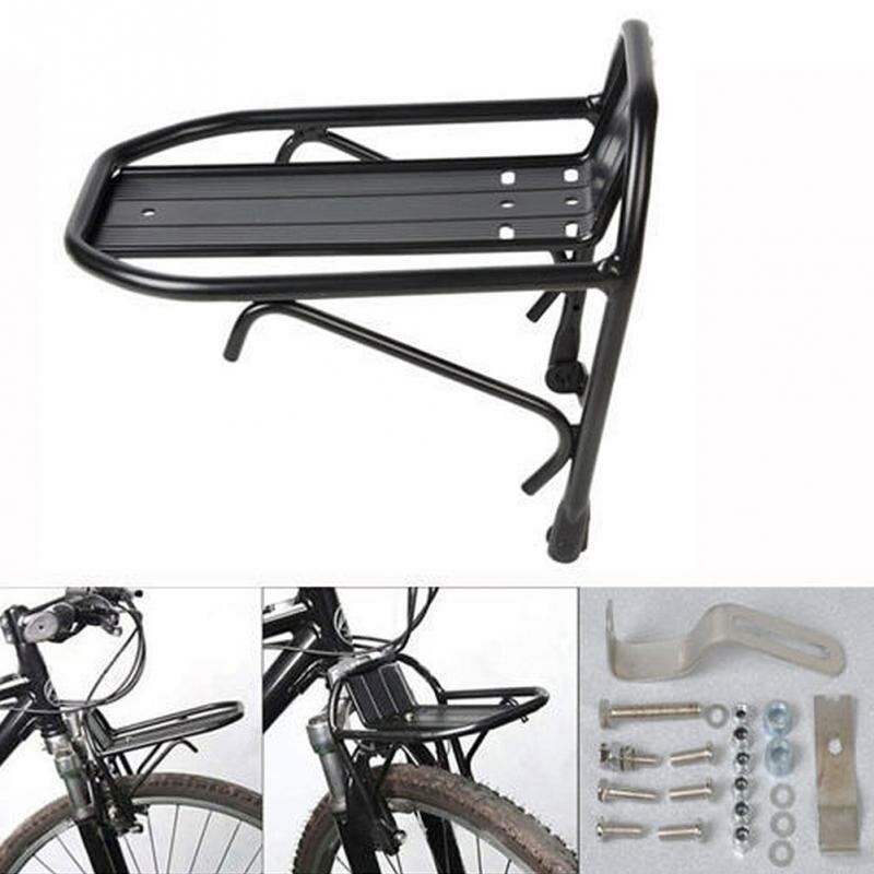 Aluminum Alloy Bike Front Rack Cycling Bicycle Carrier Panniers Bag Luggage Shelf Bracket For MTB Road Cycling Bike