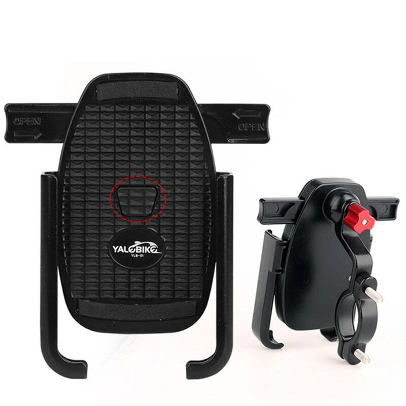 360 Rotatable One-key Lock Bicycle Mobile Phone Holder Aluminum Alloy Electric Bike Phone Holder Motorcycle GPS Holder