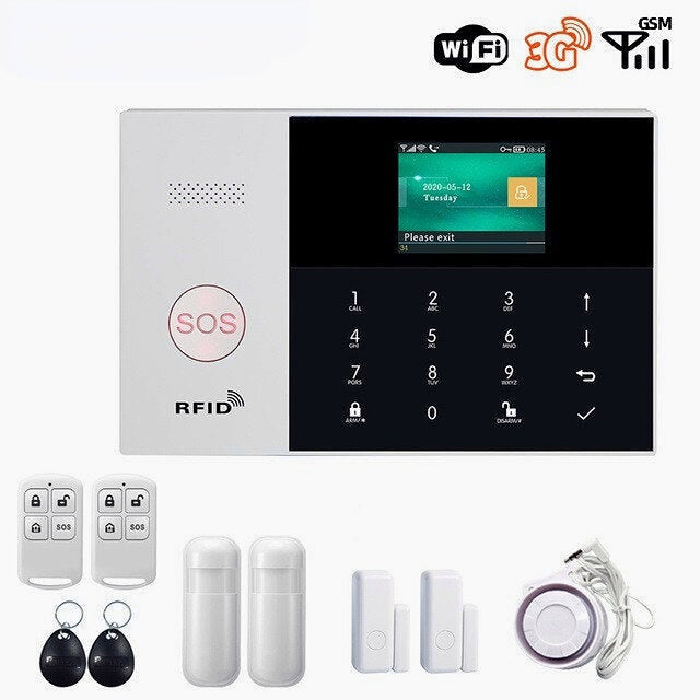 WIFI Alarm System Card APP Remote Control Wireless Home Security Smart Home Alarm Kits