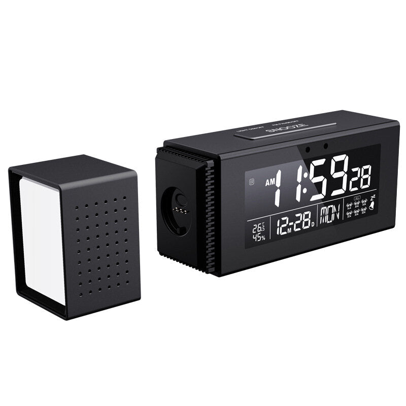 Multi-function Sound and Light Digital Alarm Clock Home Night Light IR Human Body Induction Clock with Color Alarm