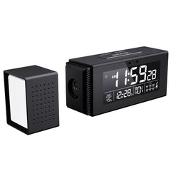 Multi-function Sound and Light Digital Alarm Clock Home Night Light IR Human Body Induction Clock with Color Alarm