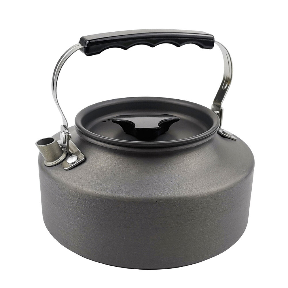 2-3 Person Camping Cookware Set Portable Outdoor Tableware Kit Campfire Kettle Pot Folding Fork Spoon Knife Set For Camping Hiking Picnic Travel