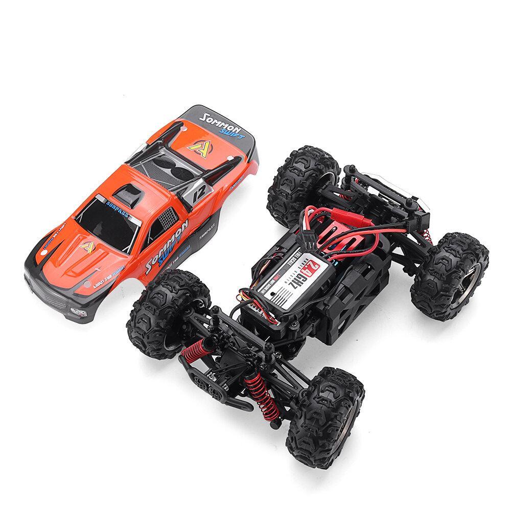 RC Racing Car 2.4G 4WD 40KM/H High Speed RC Crawler Monester Full Proportional Remote Control RC Vehicle Model for Kids and Adults