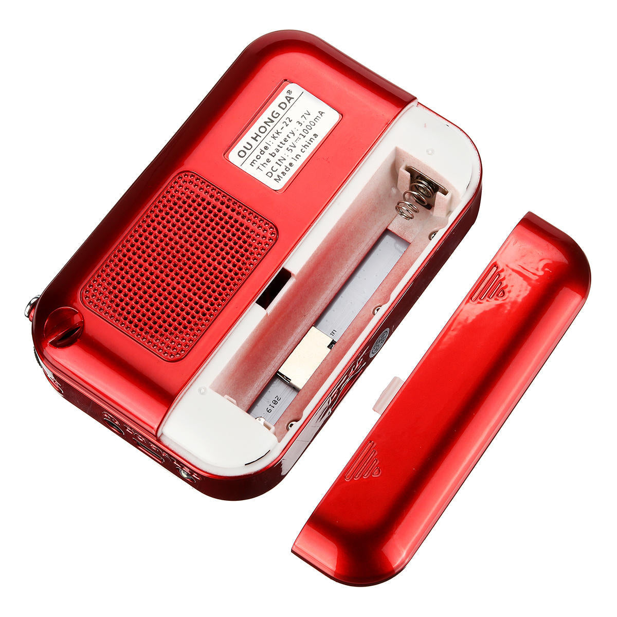 Portable Digital Display FM Radio TF Card USB MP3 Music Player Clock Alarm Speaker