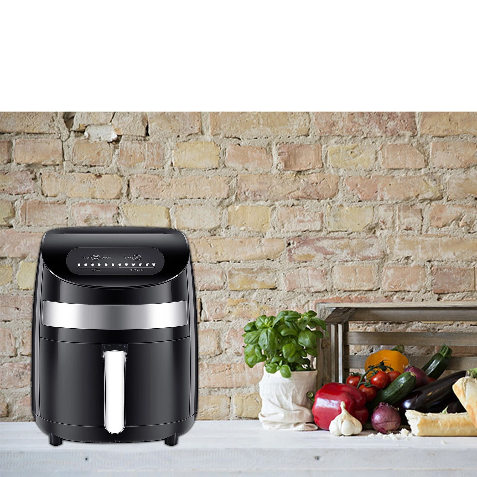 1000W Air Fryer 3L Electric Hot Air Fryer Oven