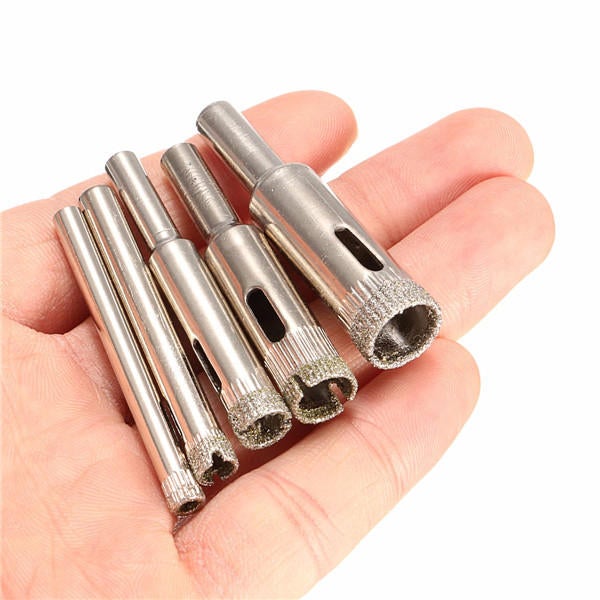 5pcs Diamond Hole Saw Drill Bit Set 5/6/8/10/12mm Tile Ceramic Glass Porcelain Marble
