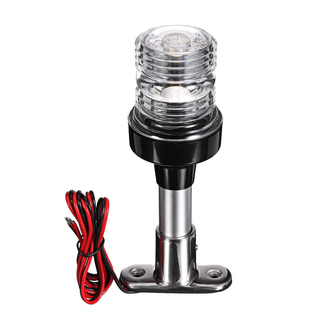 6/8/10/12" 12V-24V LED Navigation Anchor Light Marine Boat Pontoon 360 All Around