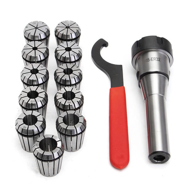 11pcs Spring Collets Set With Collet Chuck Holder For CNC Milling Lathe Tool