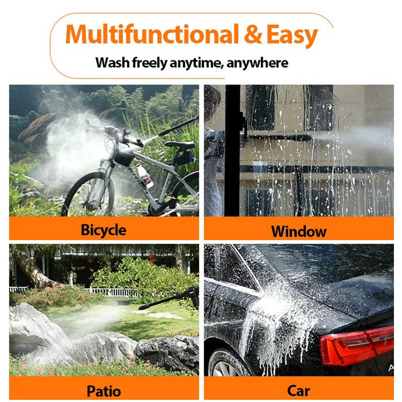 20V High Pressure Car Washer Wireless Auto Spray Water Gun Car Cleaning Tool Handheld Cleaner Washing Machine