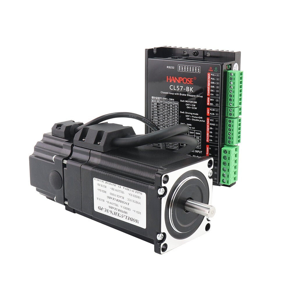 Permanent Magnet Brake Closed-loop Stepping Motor Servo Motor 4.0A 2.2N.m 57 Stepper Motor Nema23