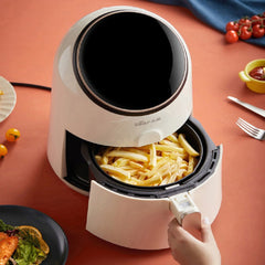 3.2L Large Capacity Electric Hot Air Fryers with 8 Presets 360 Cycle Heating Nonstick Basket
