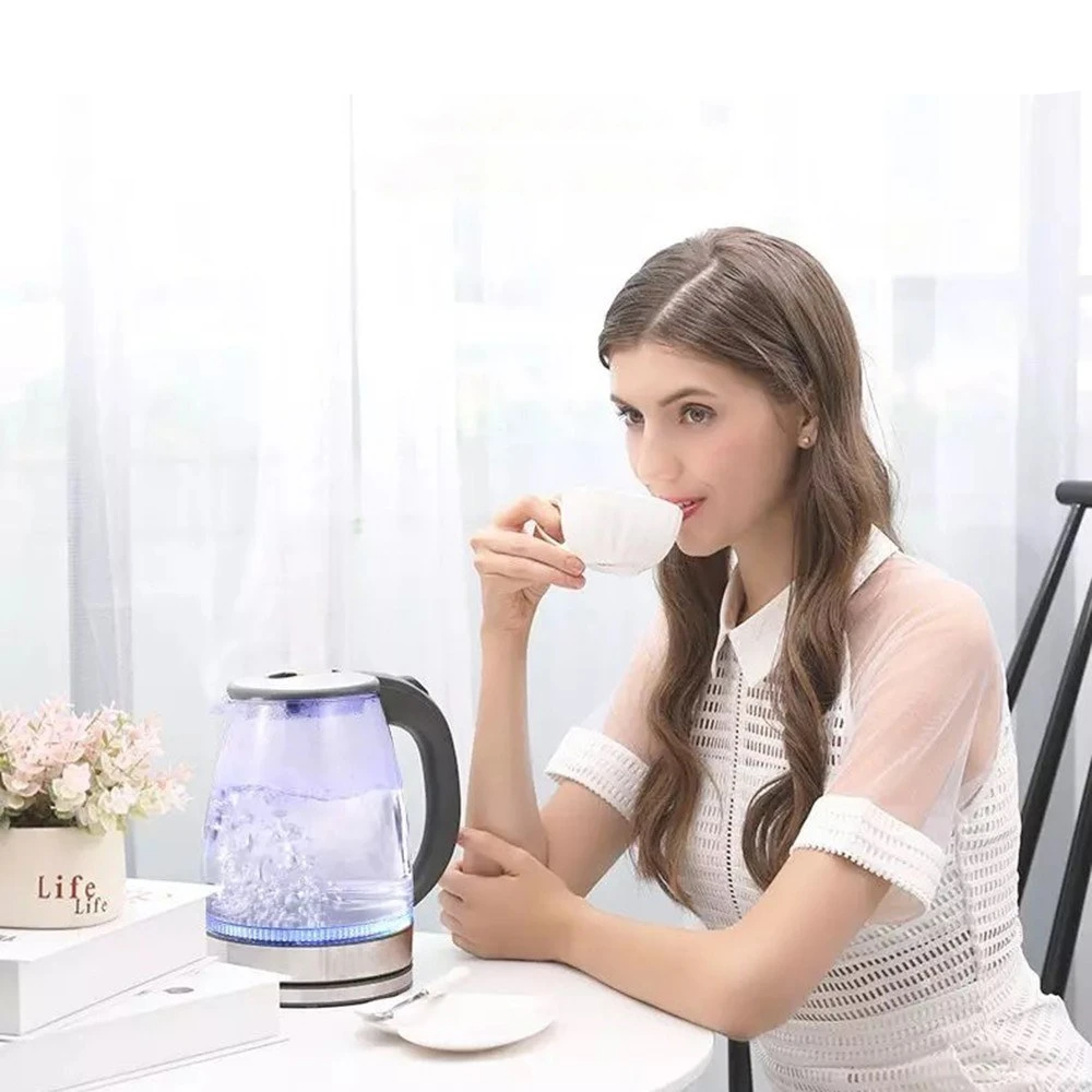 Glass Electric Kettle with Water Level Gauge 1.7 Liters
