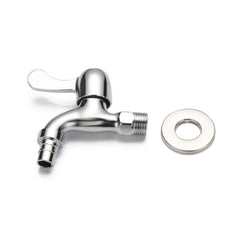 Washing Machine Single Handle Cold Water Faucet Stainless-Steel Wall-mounted Mop Pool Sink Tap