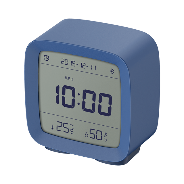 Bluetooth Alarm Clock Smart Control Temperature Humidity Display LCD Screen Adjustable Nightlight Clock Work With Mijia APP