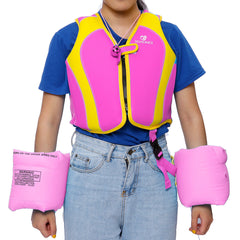 S-XL Children's Life Vest With Life-saving whistle&2 *Arm Circle Life jacket Swimming Coat
