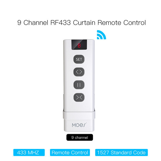 433MHz Smart Touch Curtain Switch Roller Blinds Shutter Wireless Control Relay Status Works with Alexa Google Home