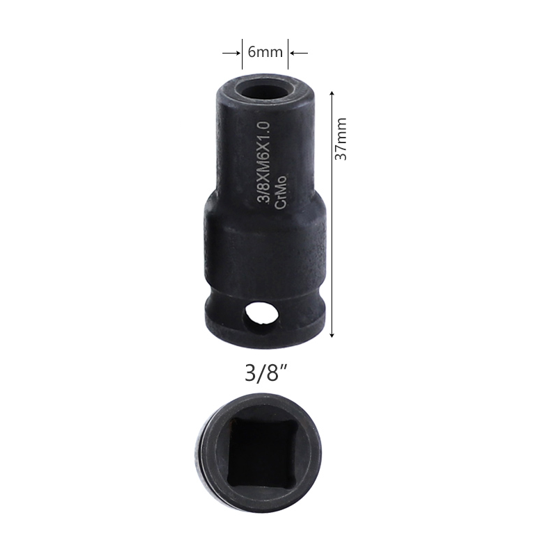 Socket Adapter 6mm/8mm/10mm Socket Holder 3/8 Inch Square Driver Bolt Driver for Hanger Bolts Thread Tools