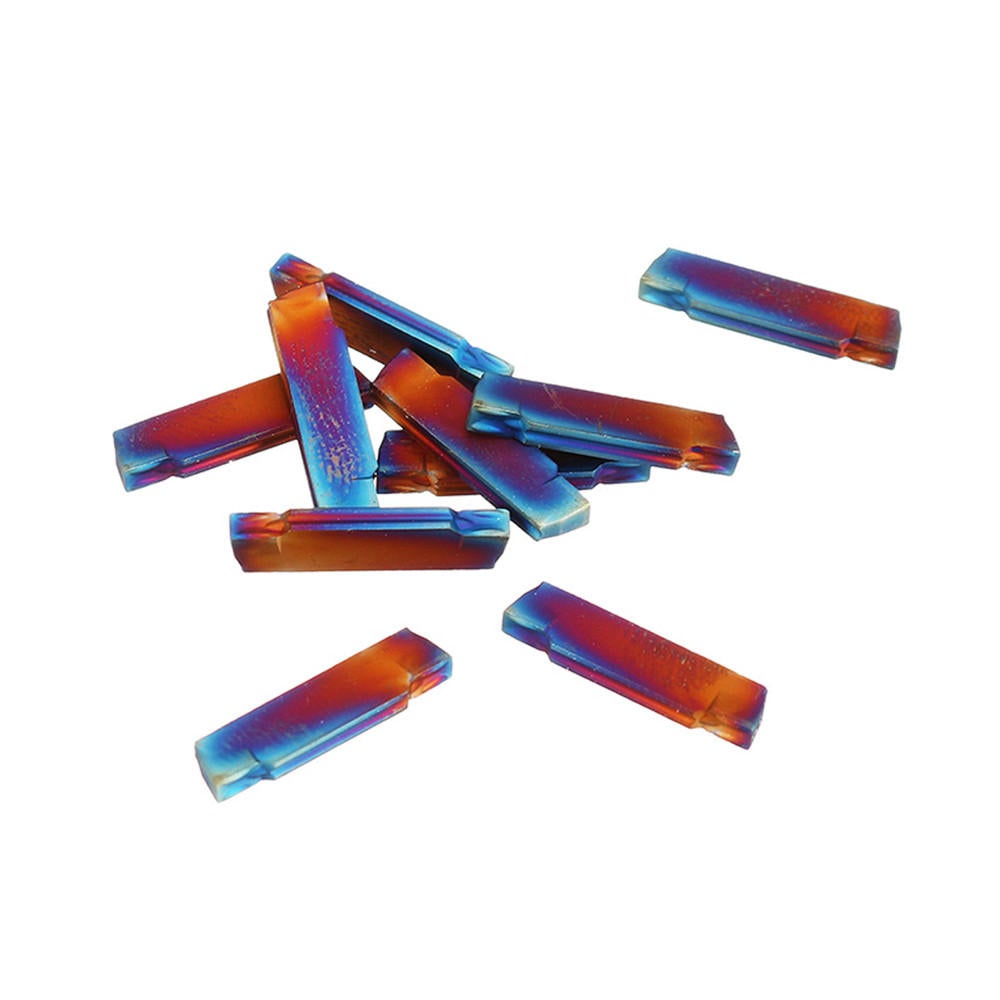 10pcs HRC45 Blue Nano MGMN200-G 2mm Carbide Insert for MGEHR/MGIVR Turning Tool Holder