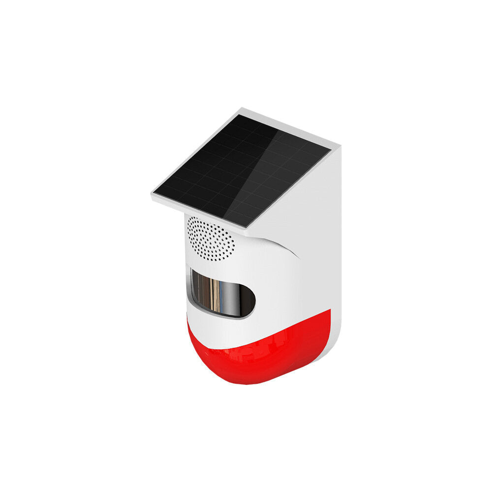 Outdoor Solar Light Alarm Human Body Induction Infrared Sound and Light Alarm