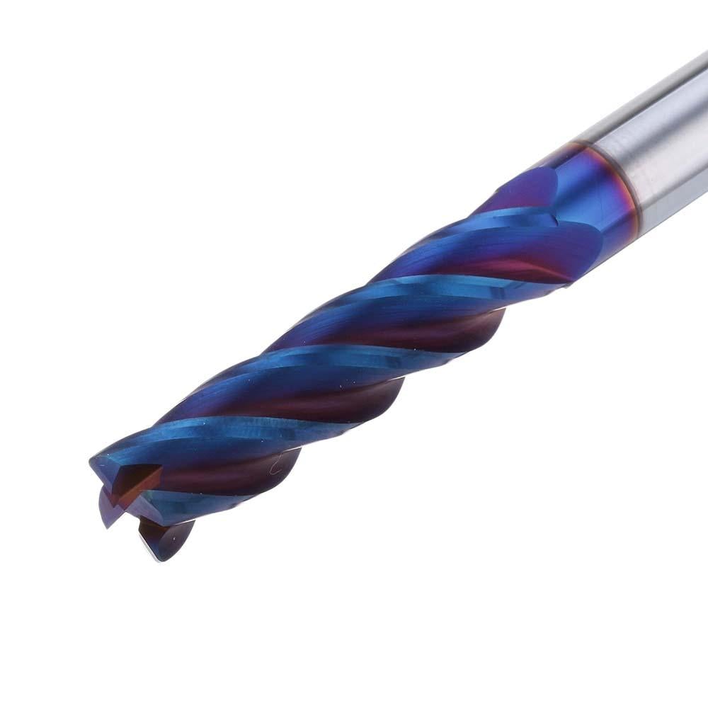 4 Flutes R0.5 Ball Nose Milling Cutter HRC60 Tungsten Carbide NACO Coated Milling Cutter