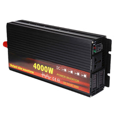 2000W/3000W/4000W Power Inverter Pure Sine Wave Transformer 12V/24V to 220V Auto