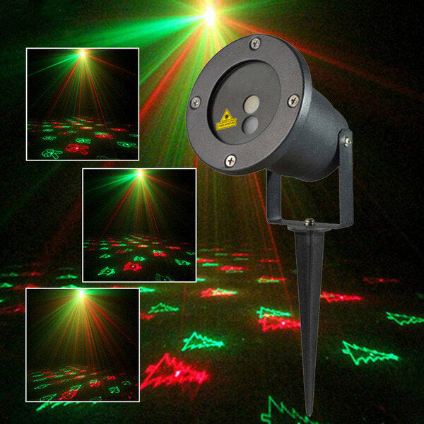 Remote Christmas 12 Pattern Waterproof Projector Stage Light Garden Lawn Landscape Lamp