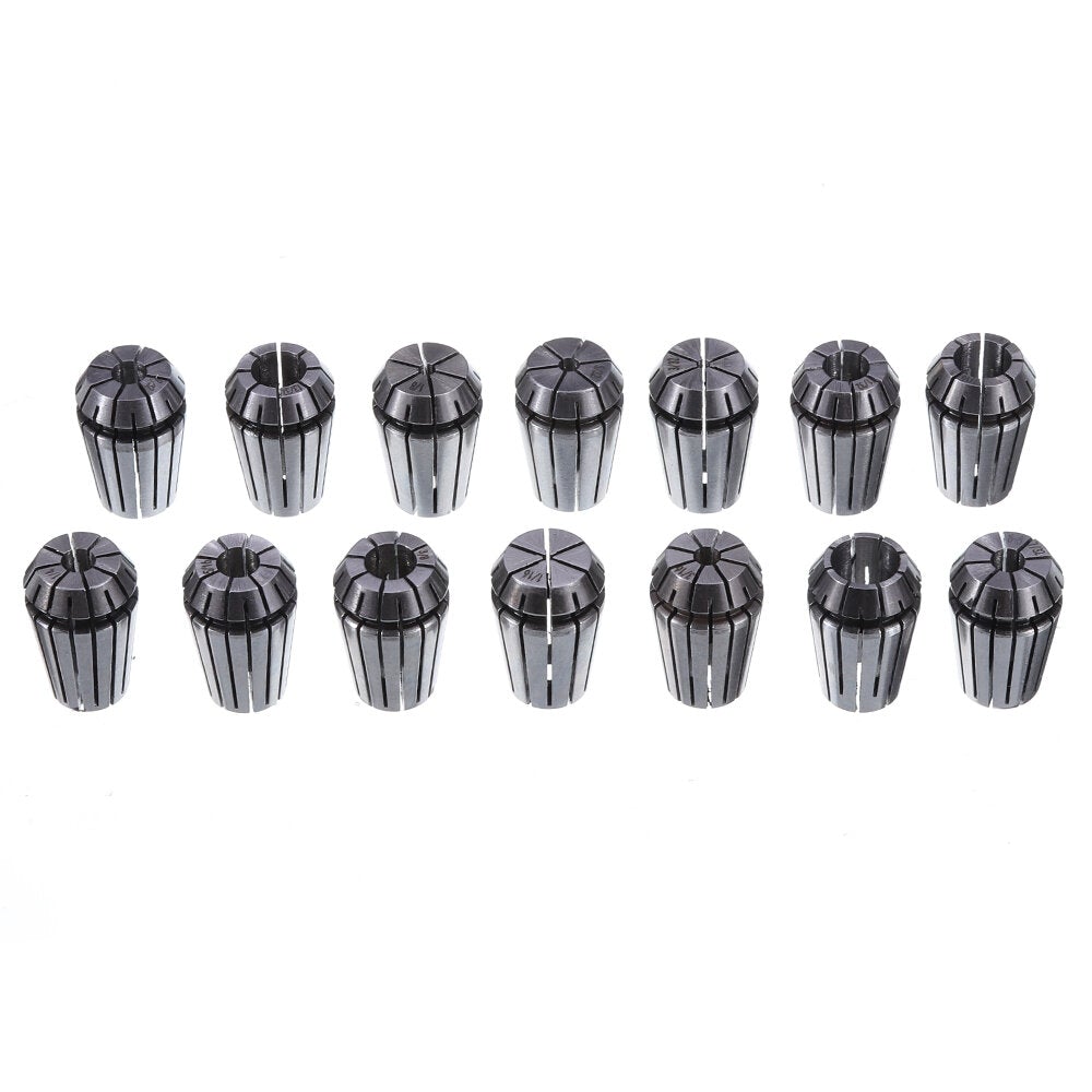 Collet Chuck Holder with 14PCS Spring Collet for CNC Milling Lathe Tool