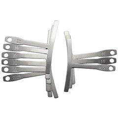 9Pcs Guitar T-shaped Ruler Under String Radius Gauge Builder Luthier Tools Bass Ukulele Fingerboard Wire Setup