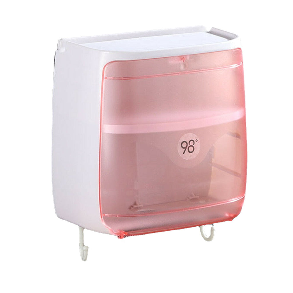 Waterproof Toilet Roll Paper Tissue Box Holder Bathroom Kitchen Wall Mounted