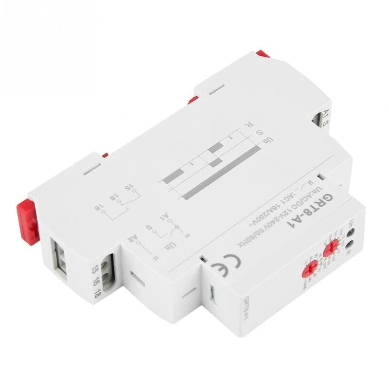Single Function Din Rail Time Relay Industrial Control Auto Timer Relays Time Delay,AC230V AC/DC12-240V