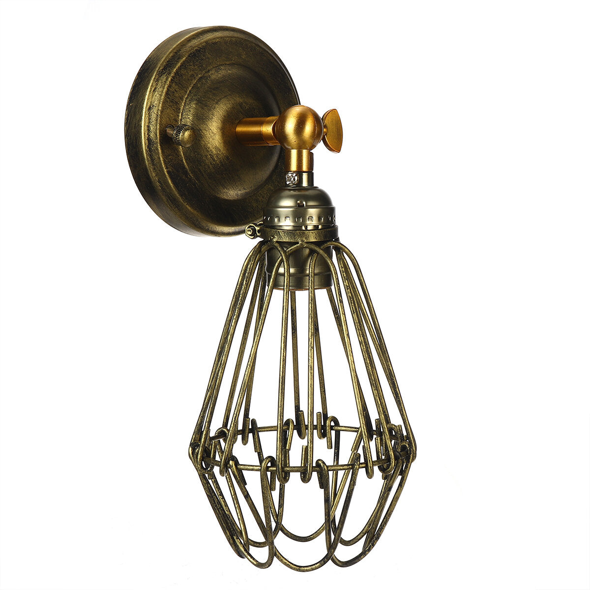 Nordic Retro Industrial Style Wall Lamp Cafe Restaurant Bar Small Iron Cage Wall Lamp