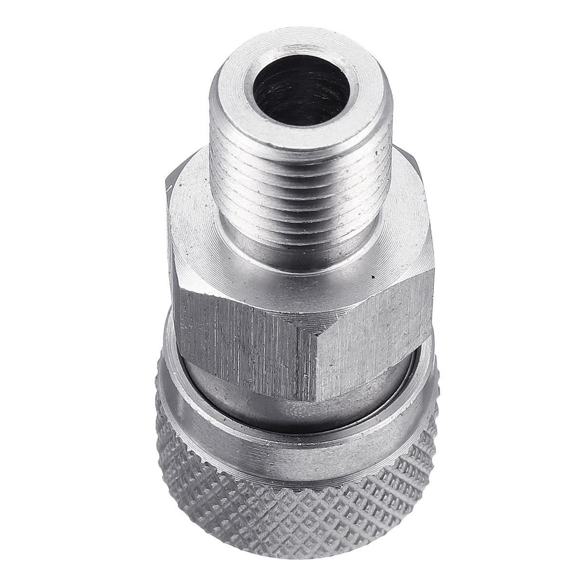 Stainless 1/8 BSPP Quick Release Hexagonal Coupler with 3 plugs for PCP Air Filling