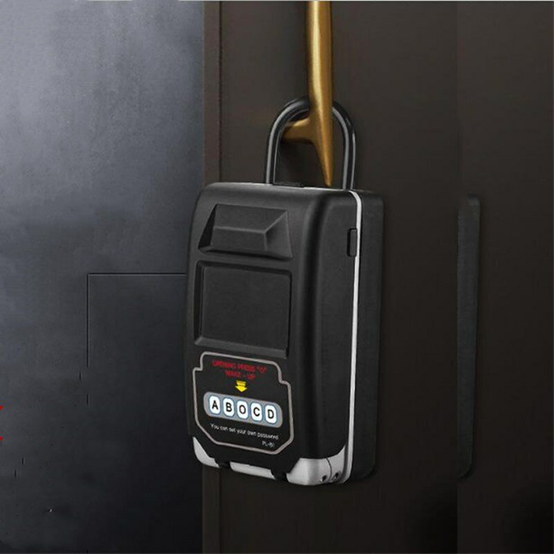 Bluetooth Password Key Box Wall Hanging Free Installation Smart Key Storage Lock Box Waterproof Dustproof For House Office Realtors Contractors