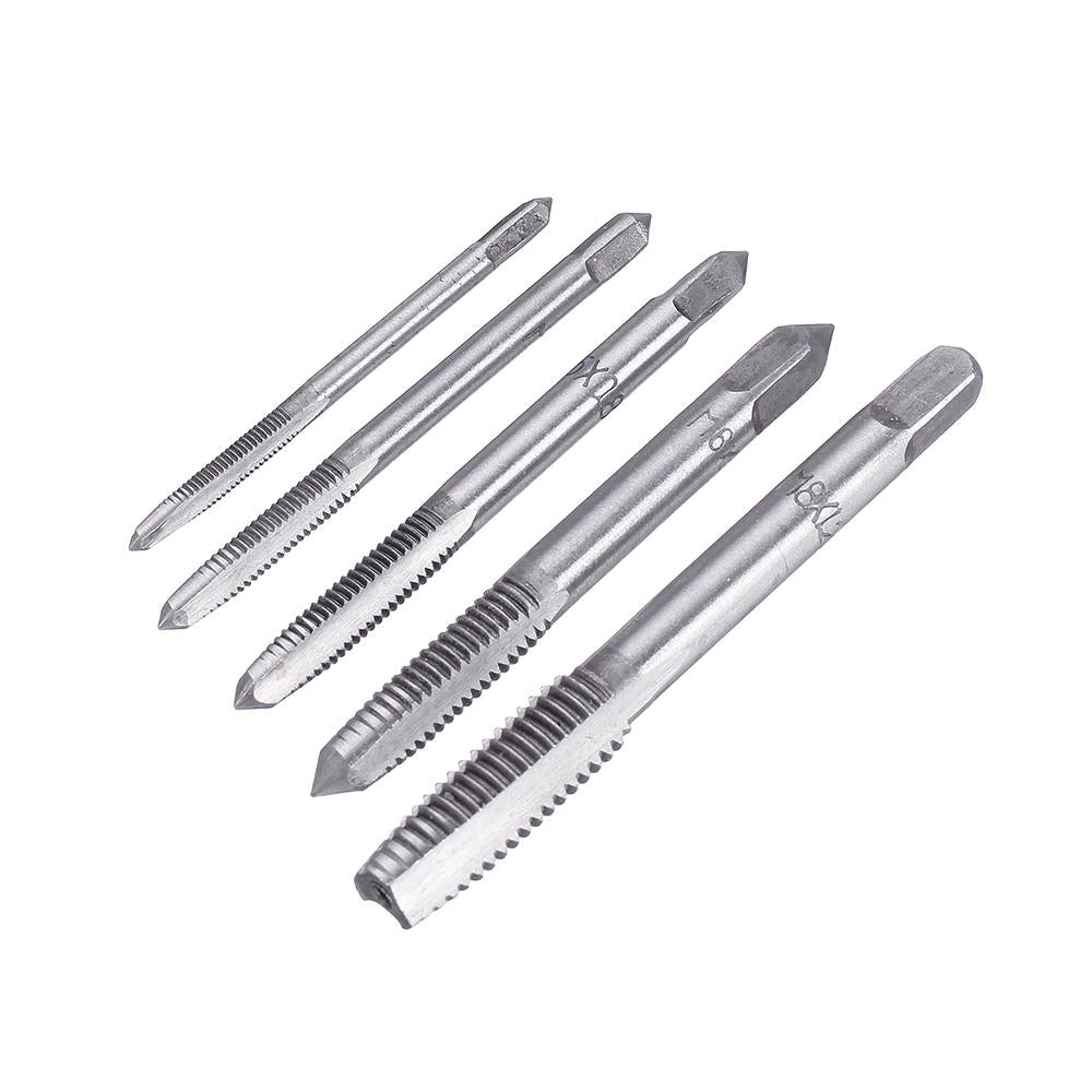 Spanner with 5pcs M3-M8 HSS Screw Thread Metric Hand Tap Machine Screw Tap