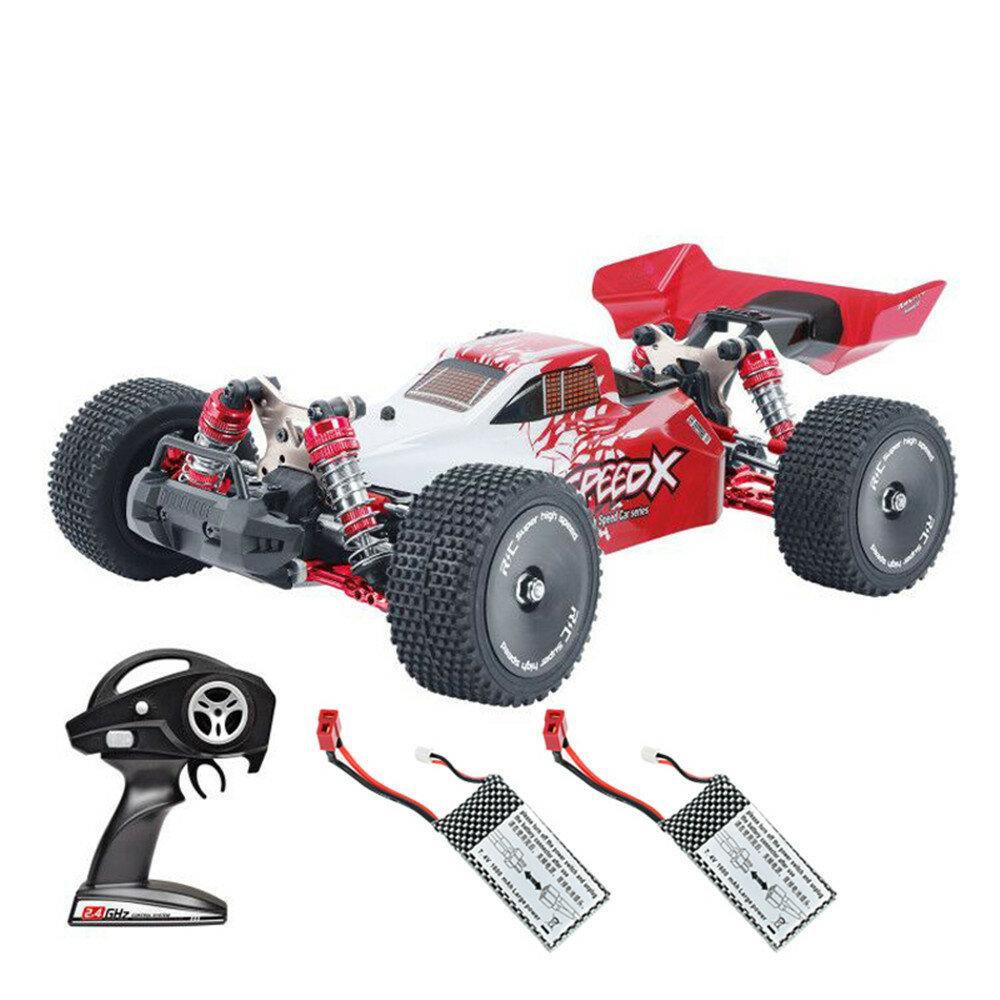 RTR with Two/Three Battery 1/14 2.4G 4WD 60km/h Metal Chassis RC Car Full Proportional Vehicles Model
