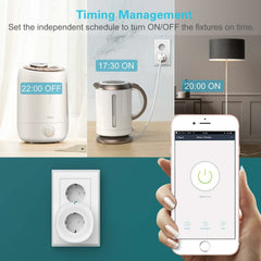 Smart Socket 2.4GHz Wifi APP Remote Control 2 * USB Output Smart Socket Work with Alexa Google Home IFTTT