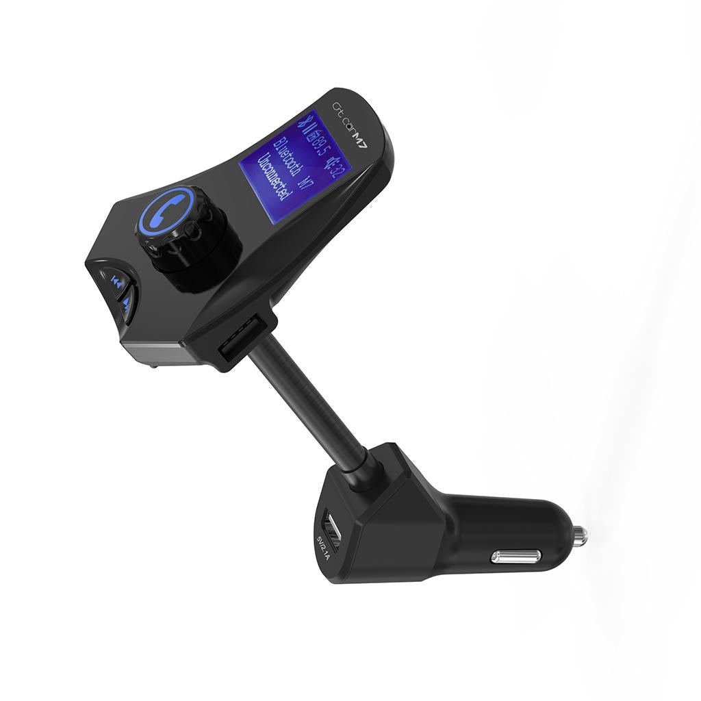 Car Charger Bluetooth FM Transmitter Built-in Microphone Support TF Card U Disk