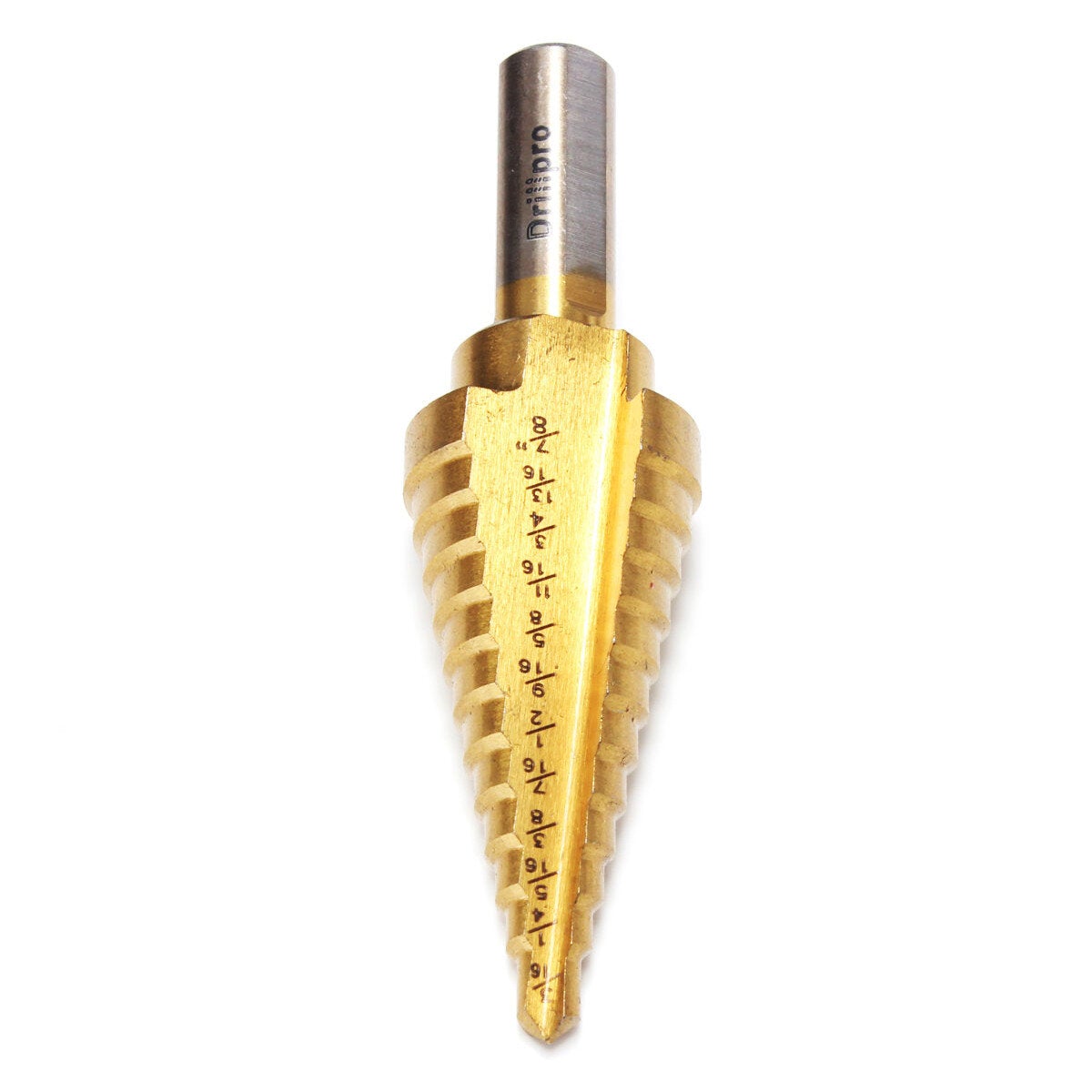 HSS Titanium Pagoda Drill/Ladder Drill 1/4&3/8&1/2 Inch Round Shank Step Drill Bit