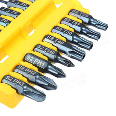 17Pcs 1/4 Hex Shank Screwdriver Bits Set Torx Phillips Electric Screwdriver Bits with Holder