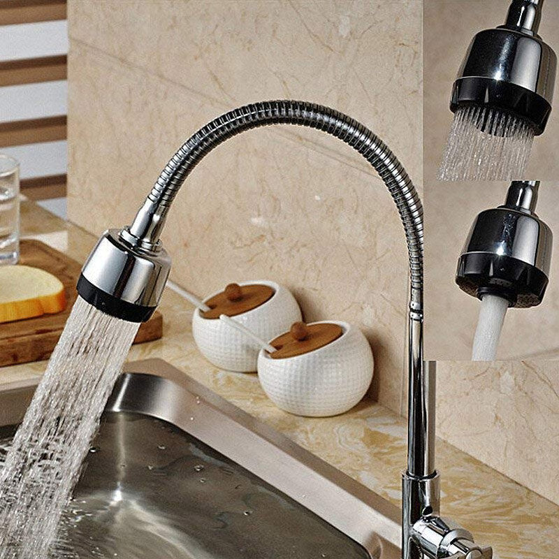 Kitchen Bathroom Single Hole Hot And Cold Universal Faucet