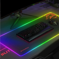 RGB Gaming Mouse Pad Large Keyboard Pad Desktop Table Protective Mat for Home Office