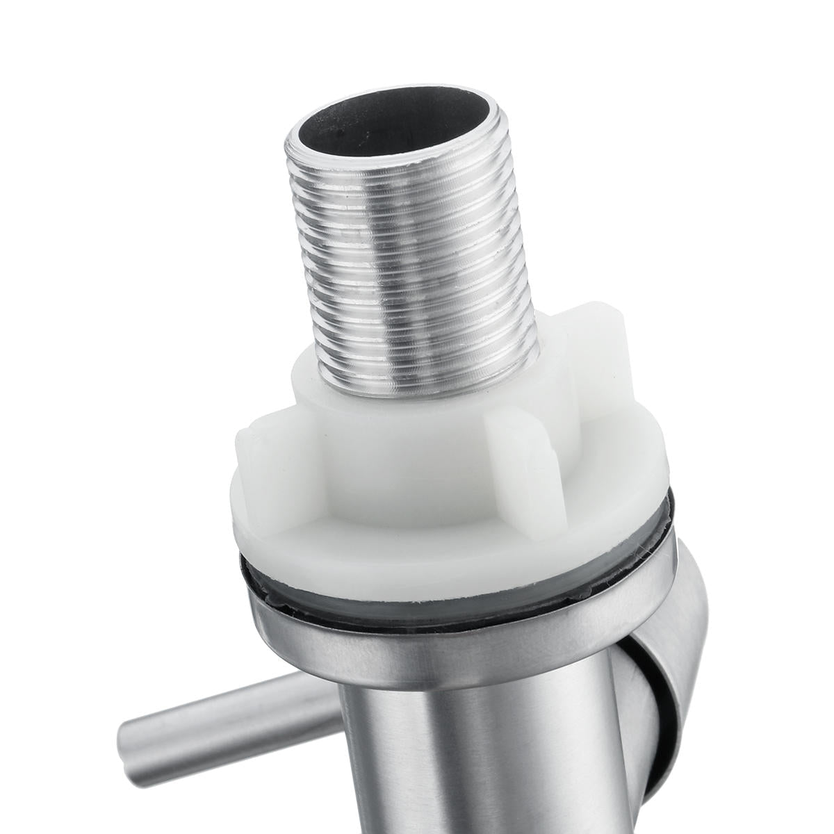32x13.5cm Stainless Steel Kitchen Sink Faucet Single Lever Cold Water Tap Silver