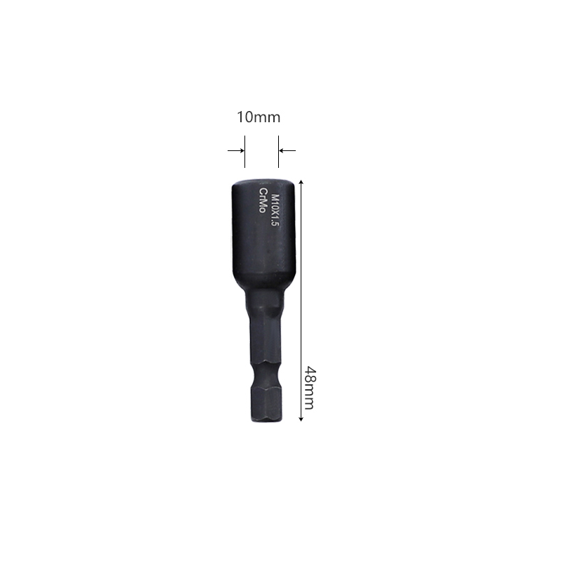 Self-Tapping Socket Adapter for 6mm/8mm/10mm Insert Nuts or Hanger Bolt Power Drill Tools 1/4 Inch Hex Shank