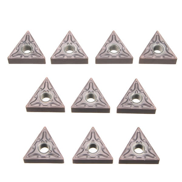 10Pcs Carbide Inserts Lathe Turning Tool Holder Inserts
