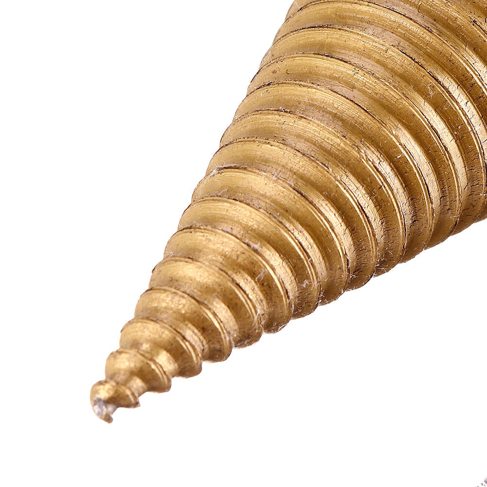 32/42mm Titanium Coated HSS Firewood Splitter Drill Bit Wood Drilling Tools Chopper Breakers
